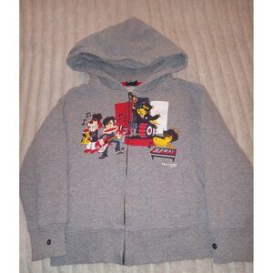 Paul Frank Band Hoodie Sweater Boys Size 5 Grey Long Sleeves